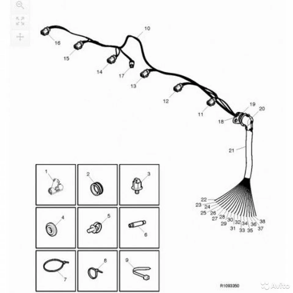 <span style="font-weight: bold;">Жгут форсунок Volvo, Renault D13,D11,D9</span><br>